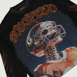 Godspeed - Morale Longsleeve T-shirt Tee - Black Wash Godspeed