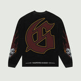 Godspeed - Morale Longsleeve T-shirt Tee - Black Wash Godspeed