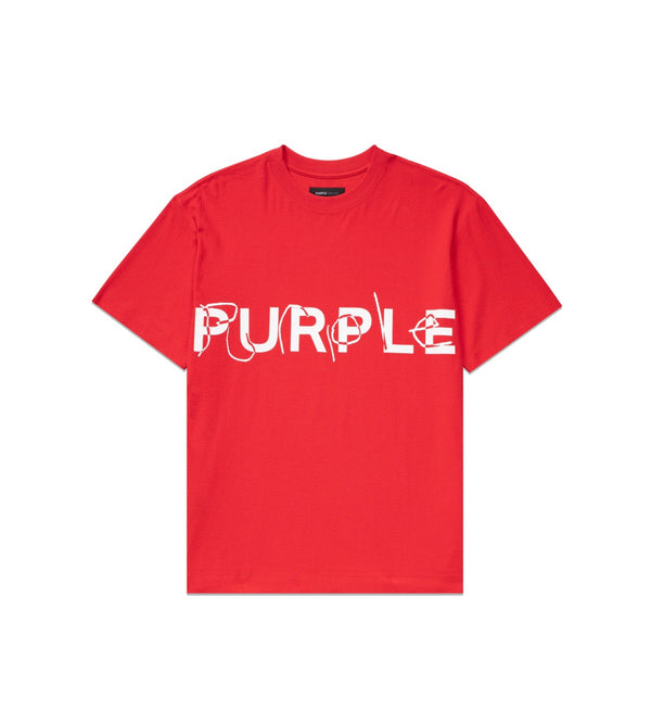 Purple Brand Men Written Logo Red Beauty T-Shirt - P104-TJRH323