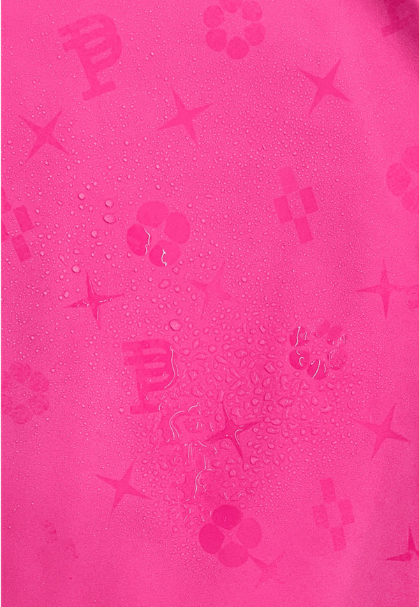Purple Brand P504 All-around Short Water Print Neon Pink - P504-PPWM323
