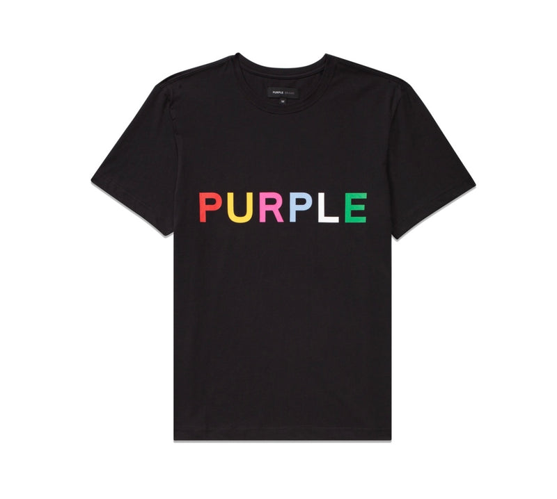 Purple Brand Men Black Clean Jersey Short Sleeve T-shirt P109-JBCW