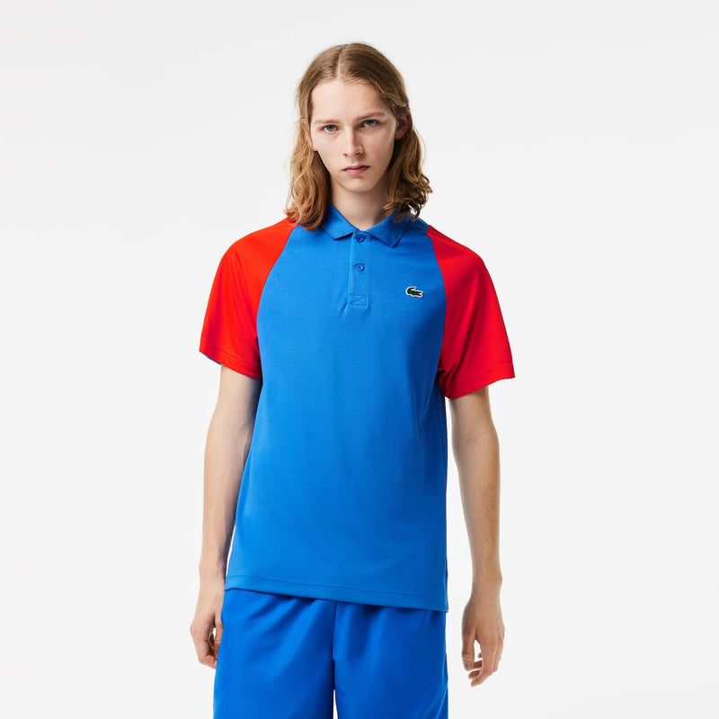 gennemsnit klasse Grønthandler Lacoste Men's Tennis Recycled Polyester Polo Shirt & Short - Blue / Re –  BLVD