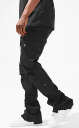 Jordan Craig Sean Stacked - Aviation Cargo Pants (Black)