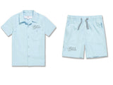 Jordan Craig - Kids Oakland Mechanic S/S Shirt & Shorts Set - Sky Blue