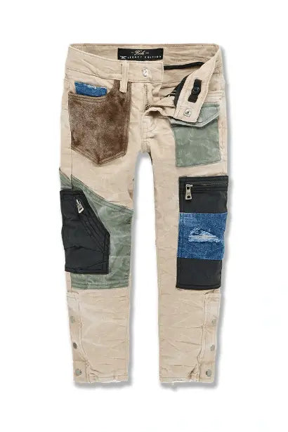 Jordan Craig Kids Patchwork Pants (Oxford Tan) - BLVD