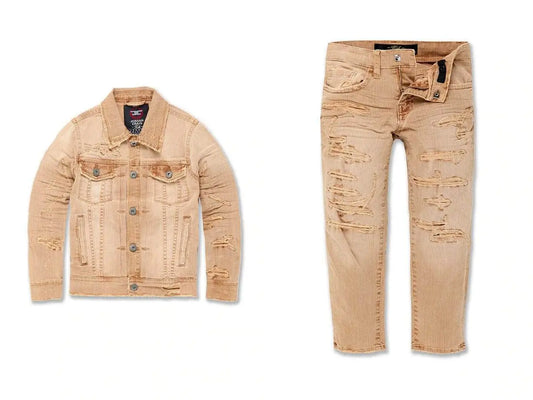 Jordan Craig Kids Tribeca Twill Denim Set (PEACH) JJ950 & JS950 - BLVD