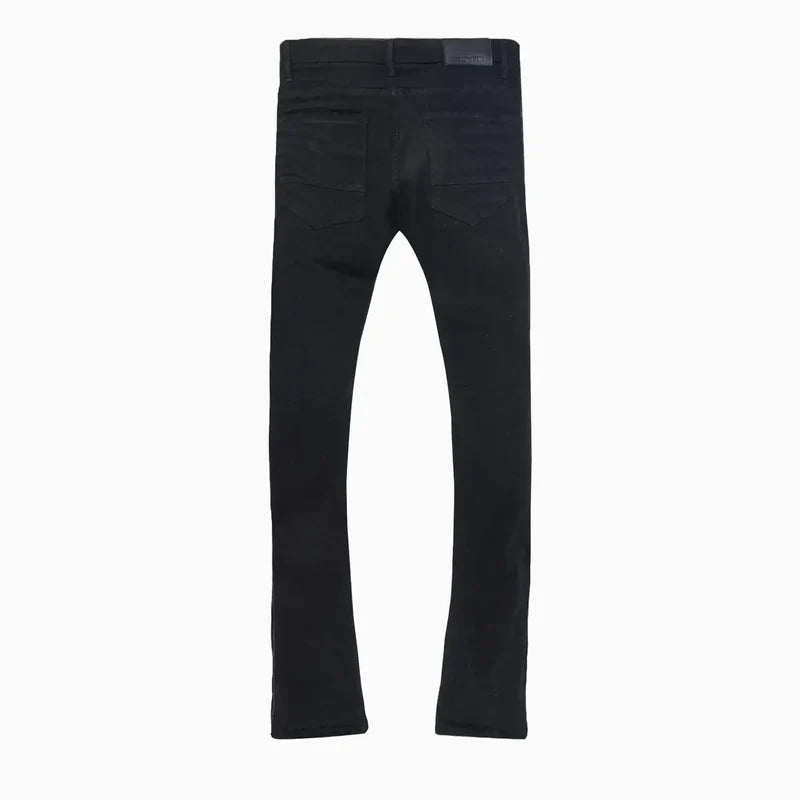 Jordan Craig Martin - Men's Stacked Fit Clean Jeans - Black
