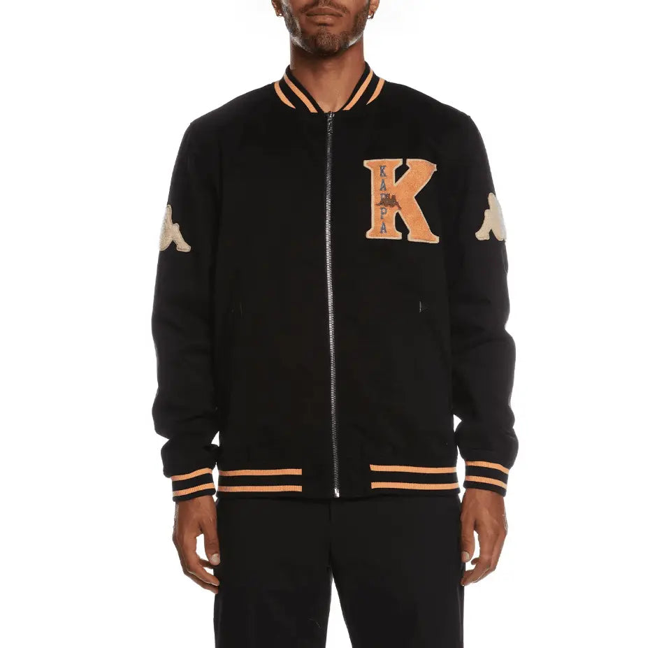 Kappa Authentic Klaus Varsity Jacket - Black - BLVD