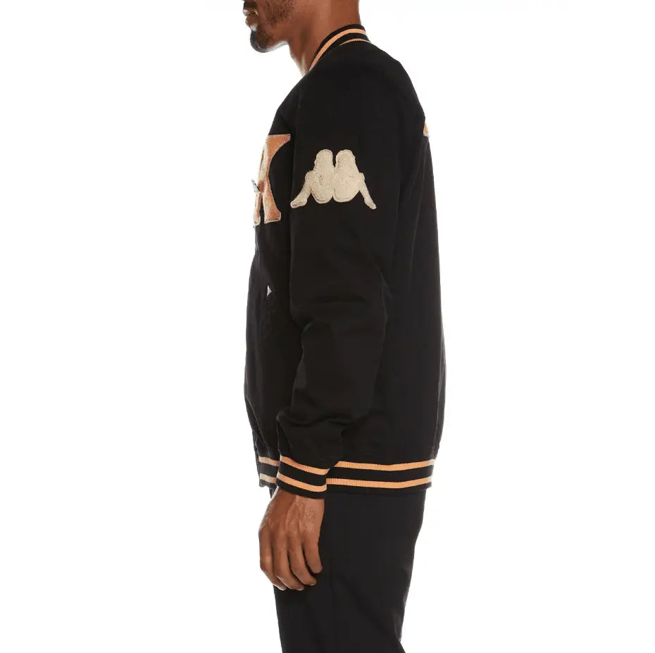 Kappa Authentic Klaus Varsity Jacket - Black - BLVD