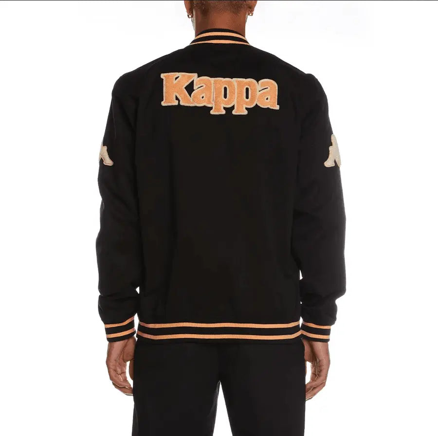 Kappa Authentic Klaus Varsity Jacket - Black - BLVD