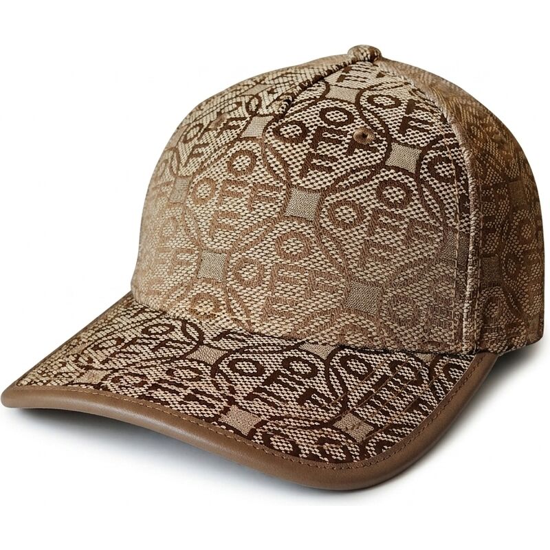 L/AB c/o Off-White™ - Curved Brim Off Jacquard Canvas Adjustable Cap