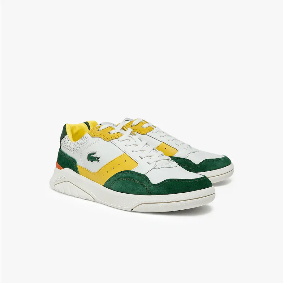 Lacoste Men's Game Advance Luxe Leather and Synthetic Sneakers - BLVD