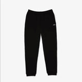 Lacoste Men’s Kangaroo Pocket Color-Block Sweatshirt Hoodie & Tapered Fit Fleece Trackpants Set Black 031 - BLVD