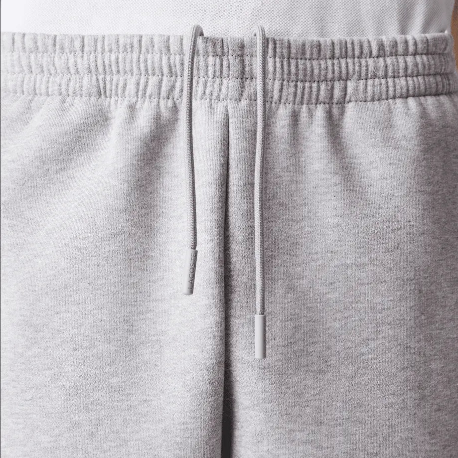 Lacoste Men's Kangaroo Pocket Color-Block Sweatshirt Hoodie & Tapered Fit Fleece Trackpants Set CCA Grey - BLVD