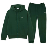 Lacoste Men’s Kangaroo Pocket Color-Block Sweatshirt Hoodie & Tapered Fit Fleece Trackpants Set Green 132 - BLVD