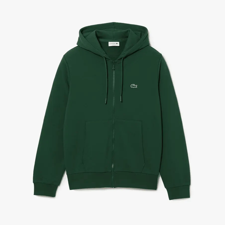 Lacoste Men’s Kangaroo Pocket Color-Block Sweatshirt Hoodie & Tapered Fit Fleece Trackpants Set Green 132 - BLVD