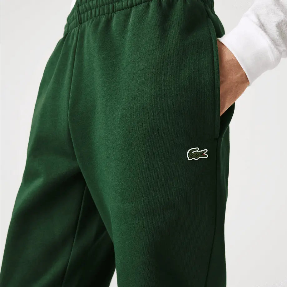 Lacoste Men’s Kangaroo Pocket Color-Block Sweatshirt Hoodie & Tapered Fit Fleece Trackpants Set Green 132 - BLVD