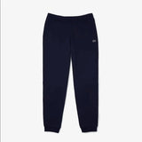 Lacoste Men’s Kangaroo Pocket Color-Block Sweatshirt Hoodie & Tapered Fit Fleece Trackpants Set Navy 166 - BLVD