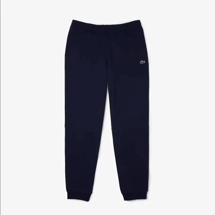 Lacoste Men’s Kangaroo Pocket Color-Block Sweatshirt Hoodie & Tapered Fit Fleece Trackpants Set Navy 166 - BLVD
