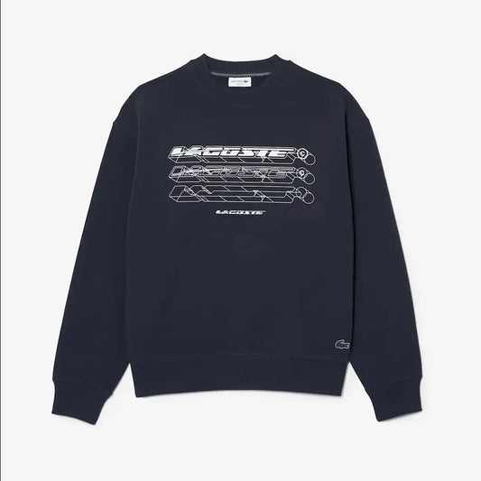 Lacoste Men’s Lacoste Loose Fit Branded Sweatshirt - Navy KXE - BLVD