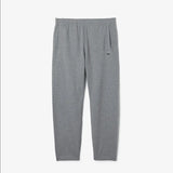 Lacoste Men's Loose Fit Crocodile Hooded Sweatshirt & Print Trackpants Set Grey YRD - BLVD