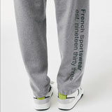 Lacoste Men's Loose Fit Crocodile Hooded Sweatshirt & Print Trackpants Set Grey YRD - BLVD