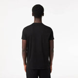 Men’s Lacoste Crewneck Pima Cotton Jersey T-shirt - Black 031 - BLVD