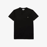 Men’s Lacoste Crewneck Pima Cotton Jersey T-shirt - Black 031 - BLVD