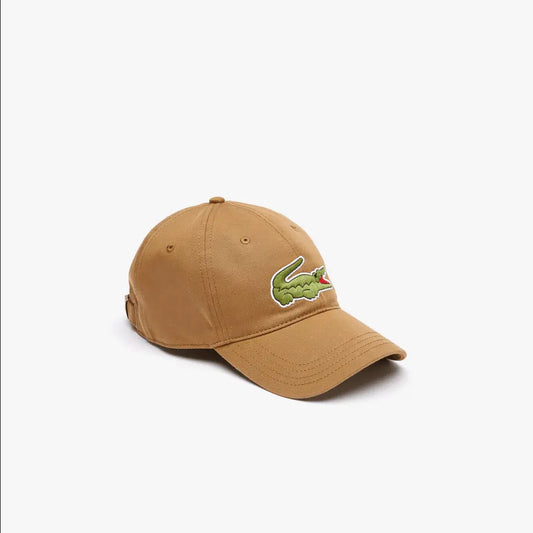 Lacoste Unisex Adjustable Organic Cotton Twill Cap Brown Z0W - BLVD