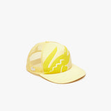 Lacoste Unisex Crocodile Print Neoprene And Mesh Cap Yellow 6Xp - BLVD
