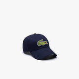 Men's Lacoste Unisex Adjustable Organic Cotton Twill Cap - Navy Blue 166 - BLVD