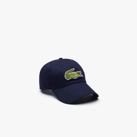 Men's Lacoste Unisex Adjustable Organic Cotton Twill Cap - Navy Blue 166 - BLVD