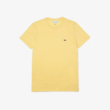 Men’s Lacoste Crewneck Pima Cotton Jersey T-shirt Yellow 6xp - BLVD