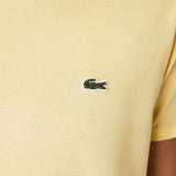 Men’s Lacoste Crewneck Pima Cotton Jersey T-shirt Yellow 6xp - BLVD