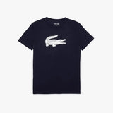 Lacoste Men's SPORT 3D Print Croc Jersey T-Shirt - Navy / White 525 - BLVD