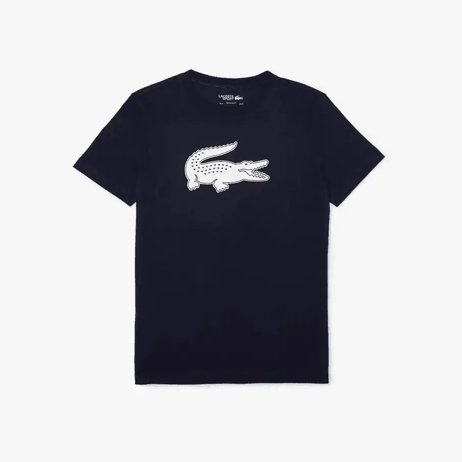 Lacoste Men's SPORT 3D Print Croc Jersey T-Shirt - Navy / White 525 - BLVD