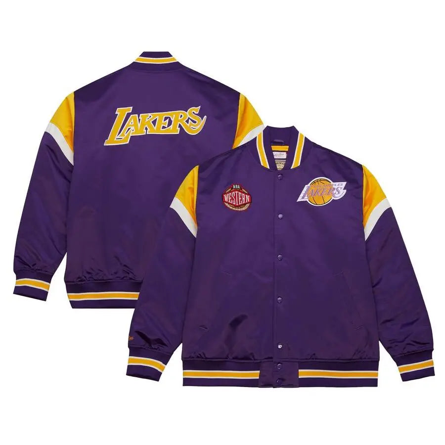 Mitchell & Ness Heavyweight Satin Jacket Los Angeles Lakers - BLVD