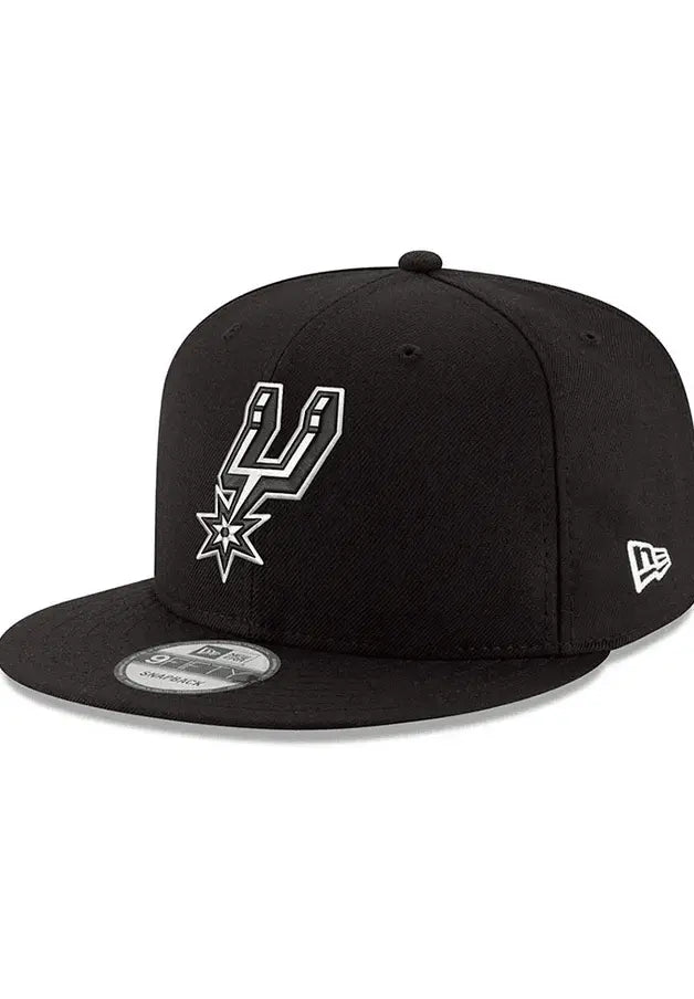 New Era San Antonio Spurs Black 9FIFTY Mens Snapback Hat - BLVD