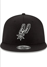 New Era San Antonio Spurs Black 9FIFTY Mens Snapback Hat - BLVD