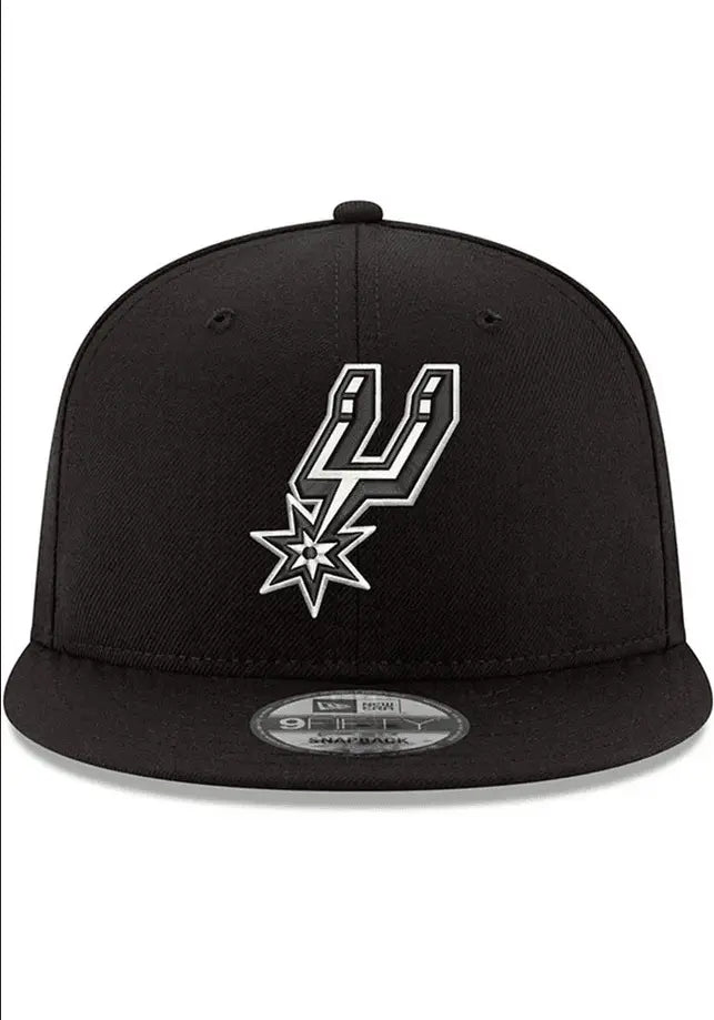 New Era San Antonio Spurs Black 9FIFTY Mens Snapback Hat - BLVD