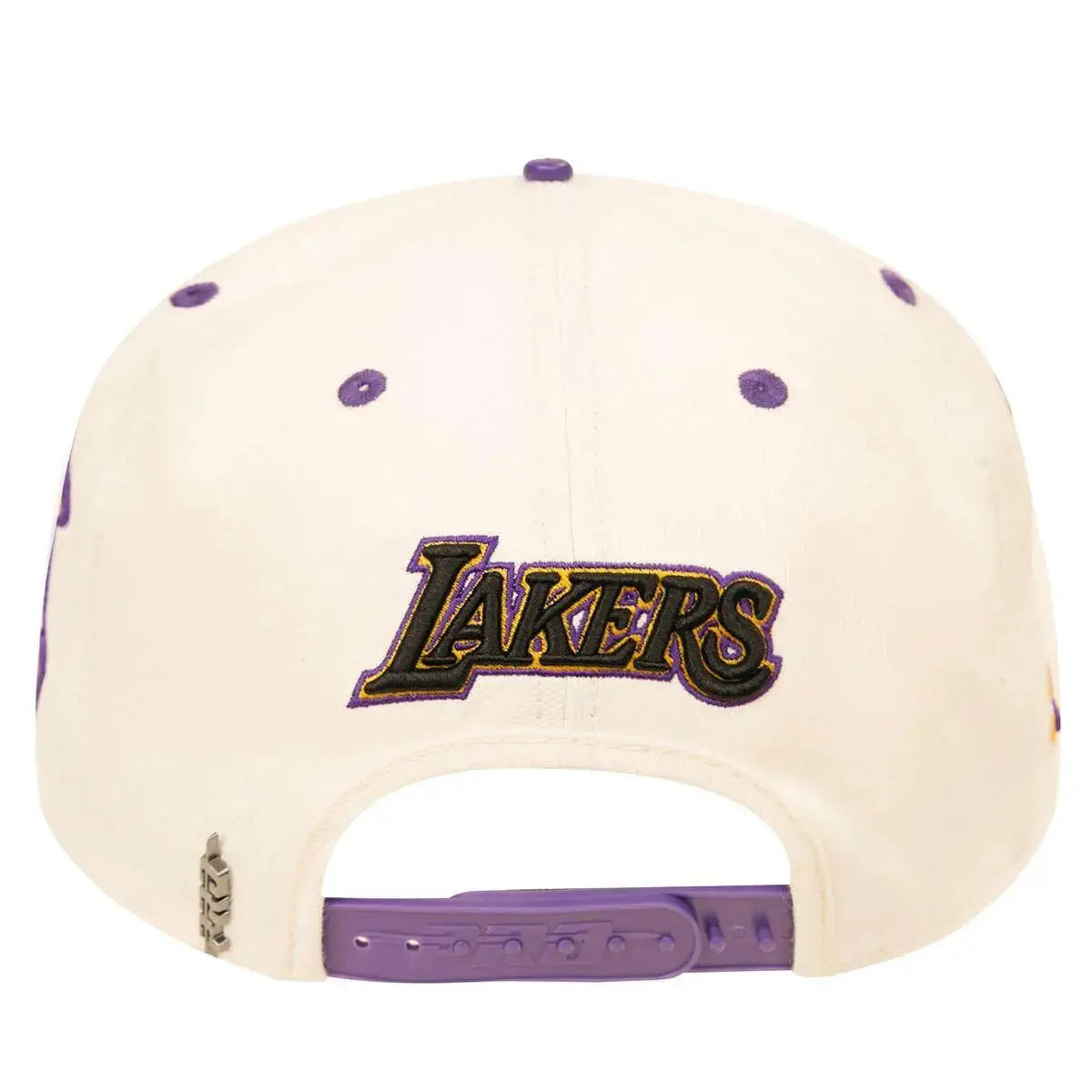 Pro Standard - Los Angeles Lakers Retro Classic Primary Logo Wool Snapback Hat -Eggshell Purple - BLVD