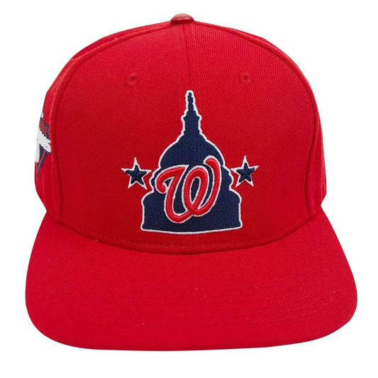 Pro Standard - Washington Nationals Capital Logo Snapback Hat - Red Navy - BLVD