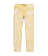 Purple Brand Jeans P001 Low Rise Skinny Bright Yellow Hard Wax P001-byhw222 - BLVD