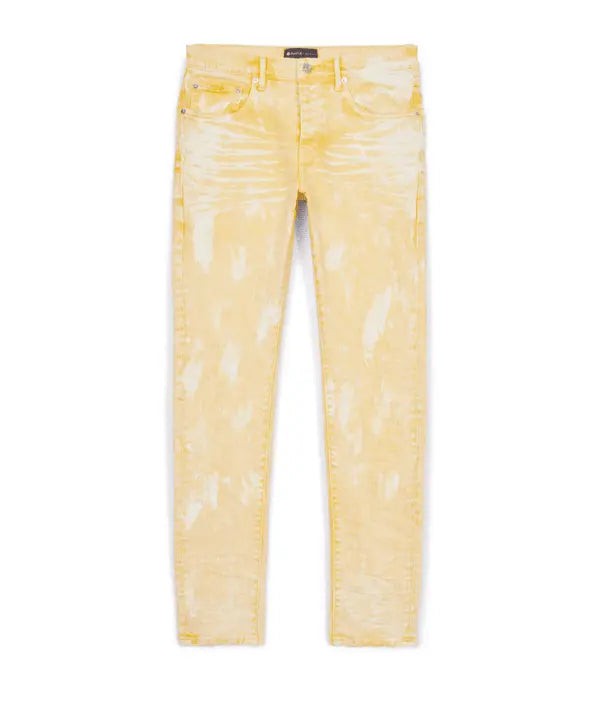 Purple Brand Jeans P001 Low Rise Skinny Bright Yellow Hard Wax P001-byhw222 - BLVD