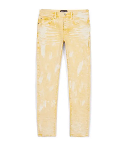 Purple Brand Jeans P001 Low Rise Skinny Bright Yellow Hard Wax P001-byhw222 - BLVD