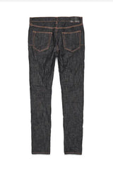 Purple Brand Jeans P001 Low Rise Skinny Jean - Raw Black Neon Pop P001-RBOJ123 - BLVD