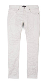 Purple Brand Jeans P001 Low Rise Skinny Jean - White Film Monogram Jacquard - P001-WFMJ223 - BLVD