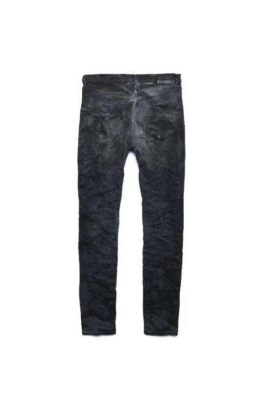 Purple Brand Jeans P001 Low Rise Skinny Waxed Mechanic Indigo Blowout P001-Wmib122 - BLVD