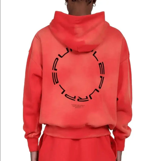 Purple Brand Men P401 Heavy Dry Fleece Po Hoody Fiery Red P401-hrnh123 - BLVD