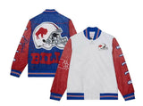 Mitchell & Ness Burst Warm Up Jacket Buffalo Bills - White Red Blue - BLVD